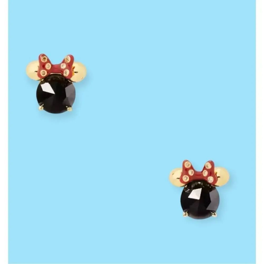 Disney x Kate Spade NEW earrings -  Minnie Mouse black